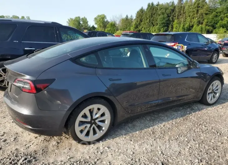 TESLA MODEL 3 2022 vin 5YJ3E1EB6NF192449 from auto auction Copart