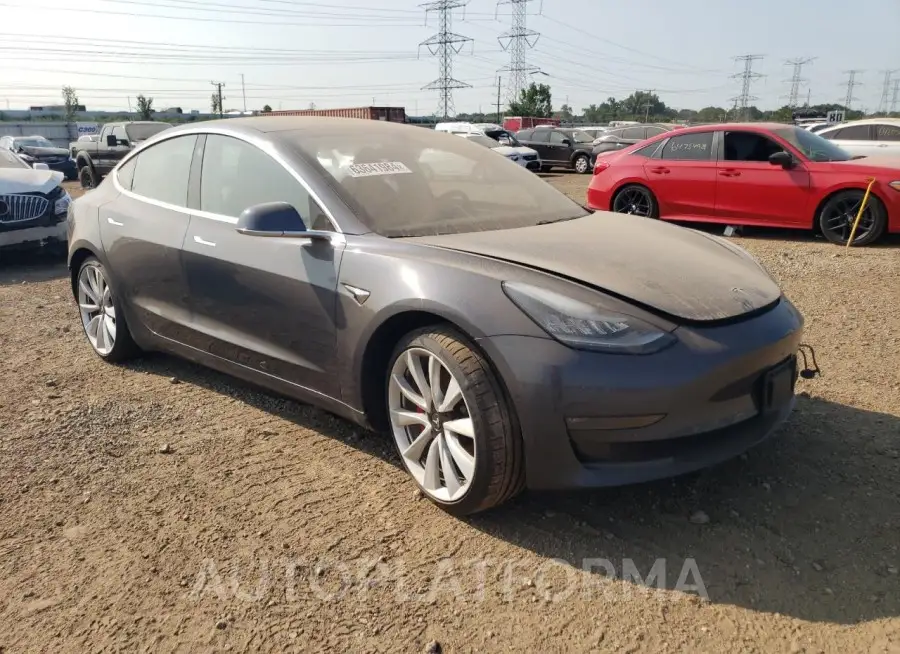 TESLA MODEL 3 2018 vin 5YJ3E1EBXJF083177 from auto auction Copart