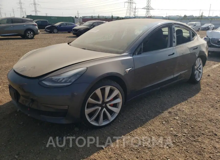 TESLA MODEL 3 2018 vin 5YJ3E1EBXJF083177 from auto auction Copart