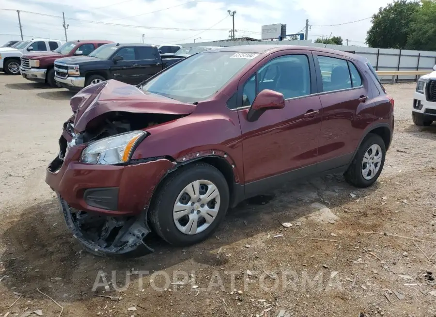 CHEVROLET TRAX LS 2016 vin 3GNCJKSB9GL248496 from auto auction Copart