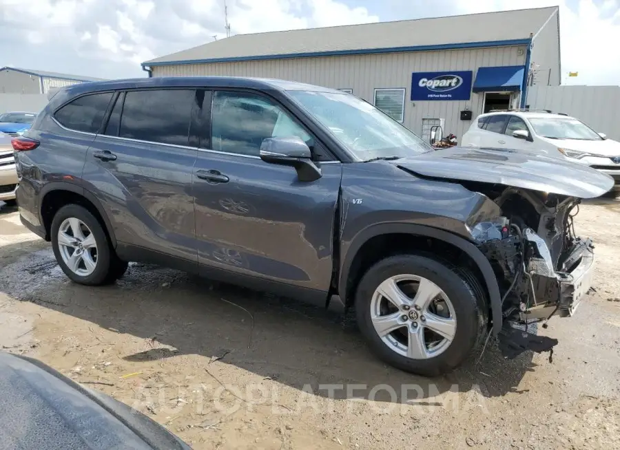 TOYOTA HIGHLANDER 2020 vin 5TDCZRAH2LS003477 from auto auction Copart