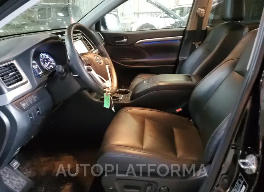 TOYOTA HIGHLANDER 2019 vin 5TDDGRFH7KS073848 from auto auction Copart