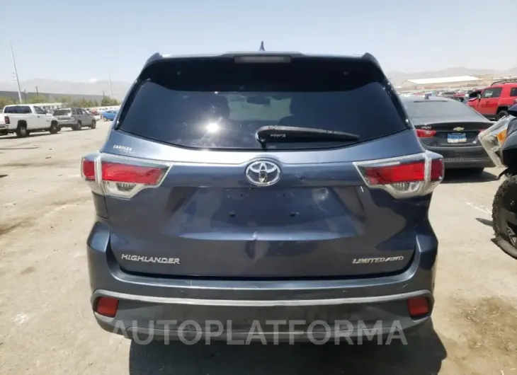 TOYOTA HIGHLANDER 2015 vin 5TDDKRFH7FS073580 from auto auction Copart