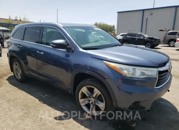 TOYOTA HIGHLANDER 2015 vin 5TDDKRFH7FS073580 from auto auction Copart