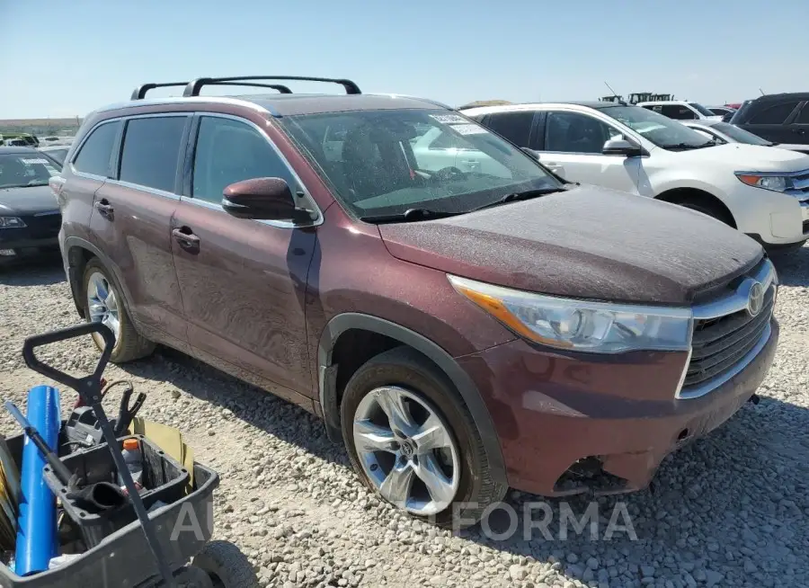 TOYOTA HIGHLANDER 2016 vin 5TDDKRFH9GS225201 from auto auction Copart