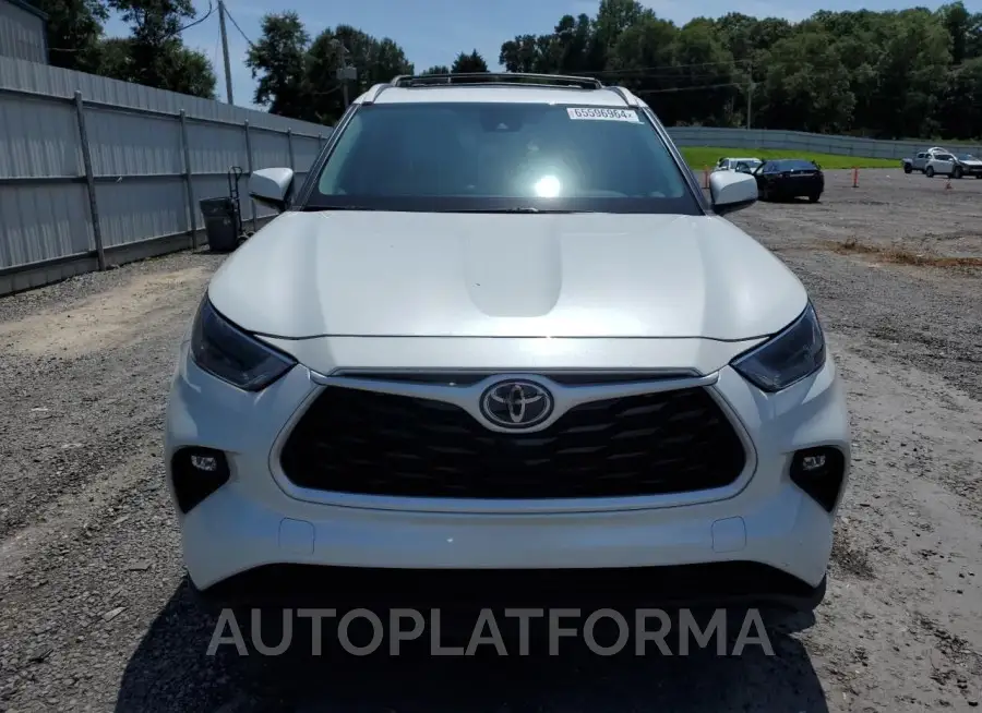 TOYOTA HIGHLANDER 2022 vin 5TDGZRBH0NS589437 from auto auction Copart