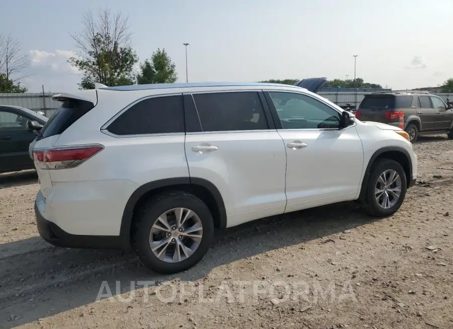 TOYOTA HIGHLANDER 2015 vin 5TDJKRFH3FS190690 from auto auction Copart