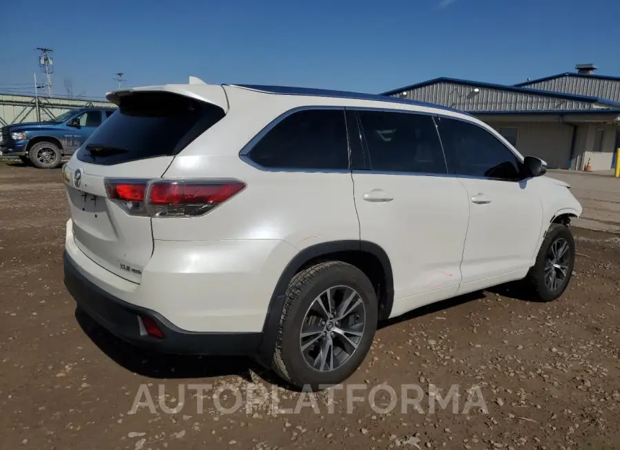 TOYOTA HIGHLANDER 2016 vin 5TDJKRFH9GS231048 from auto auction Copart