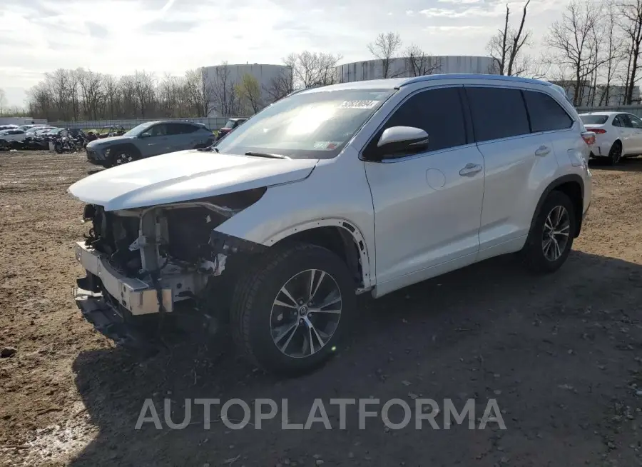 TOYOTA HIGHLANDER 2016 vin 5TDJKRFH9GS231048 from auto auction Copart