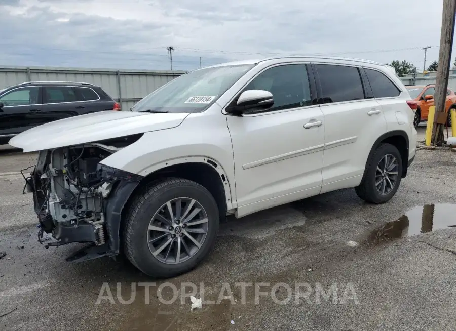 TOYOTA HIGHLANDER 2017 vin 5TDJZRFH3HS423319 from auto auction Copart