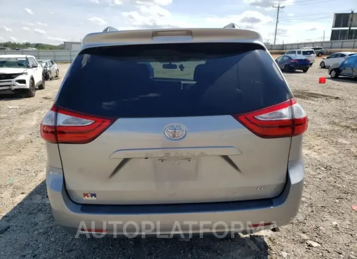 TOYOTA SIENNA LE 2015 vin 5TDKK3DC2FS636093 from auto auction Copart