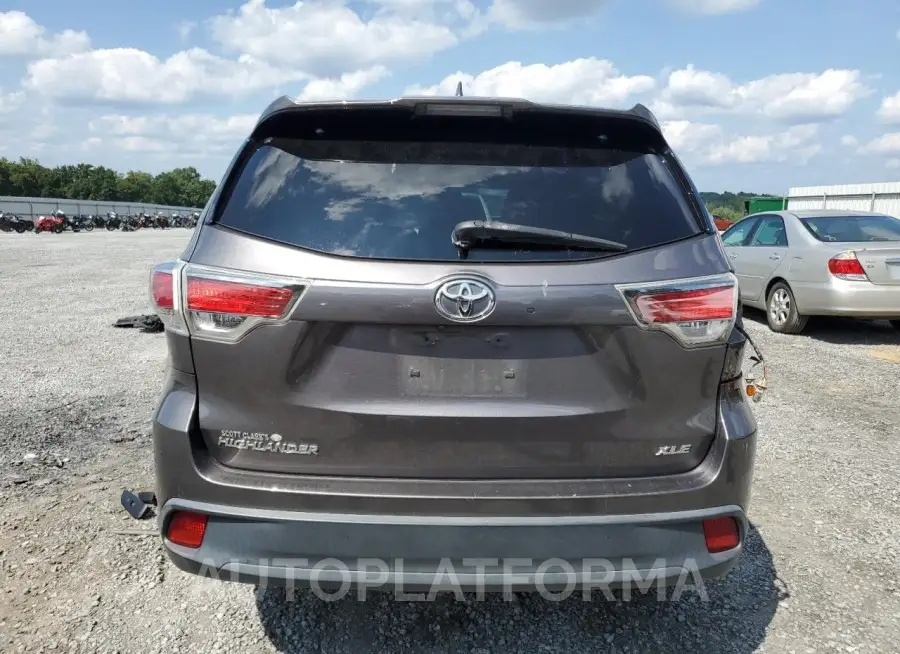 TOYOTA HIGHLANDER 2015 vin 5TDKKRFH7FS114507 from auto auction Copart