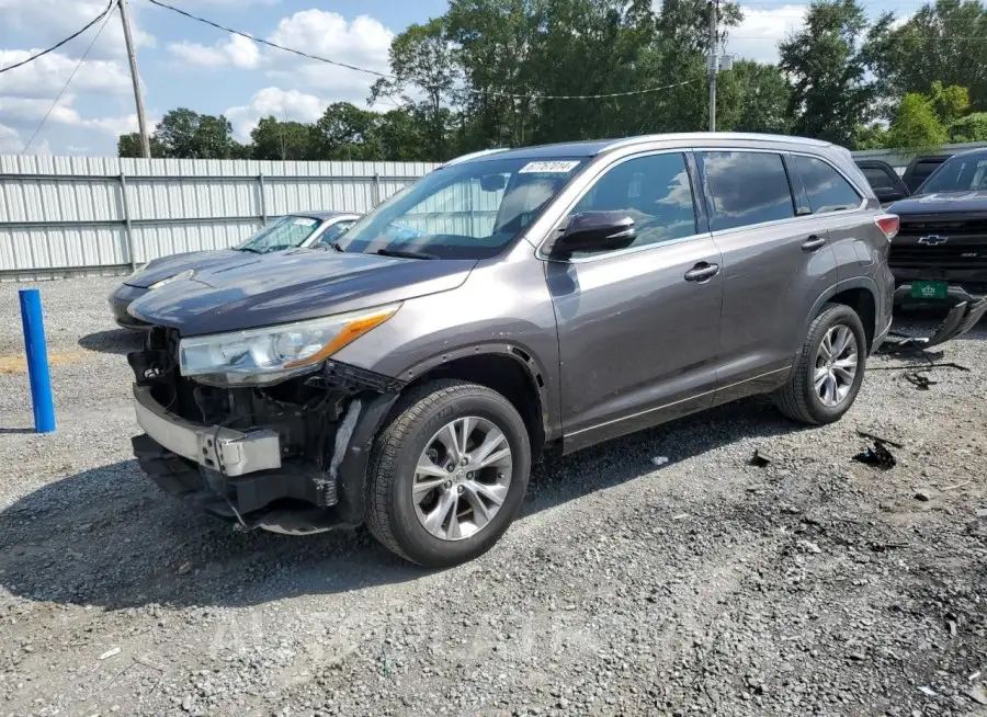 TOYOTA HIGHLANDER 2015 vin 5TDKKRFH7FS114507 from auto auction Copart