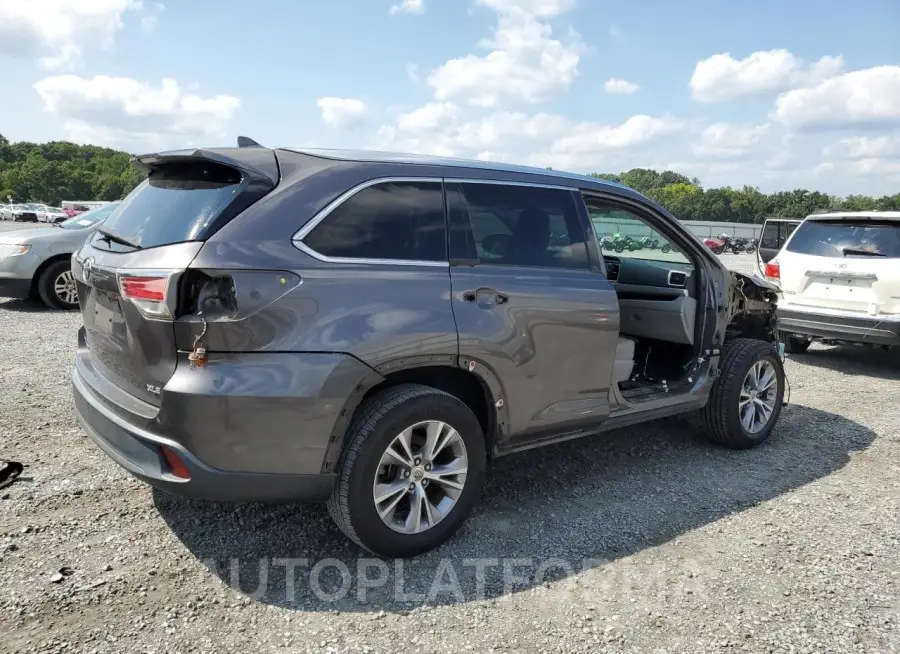 TOYOTA HIGHLANDER 2015 vin 5TDKKRFH7FS114507 from auto auction Copart