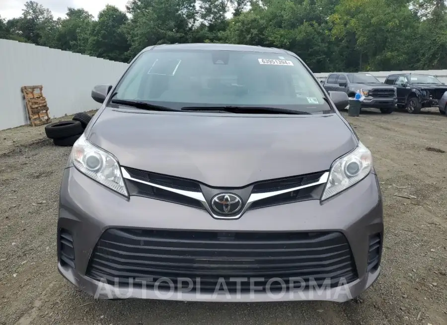 TOYOTA SIENNA LE 2020 vin 5TDKZ3DC0LS064822 from auto auction Copart