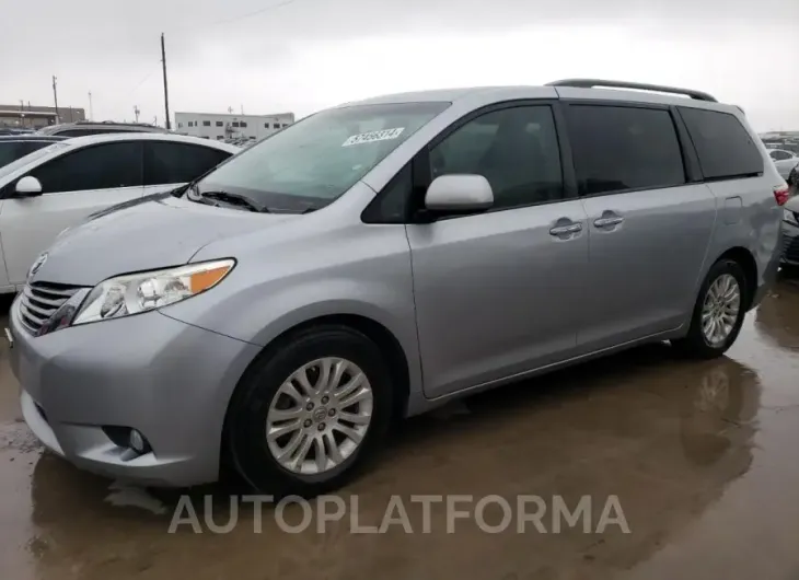 TOYOTA SIENNA XLE 2015 vin 5TDYK3DC6FS675666 from auto auction Copart