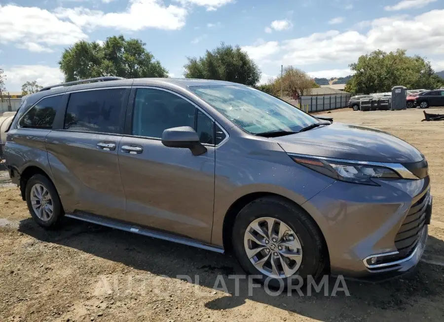 TOYOTA SIENNA XLE 2024 vin 5TDYRKEC0RS208381 from auto auction Copart