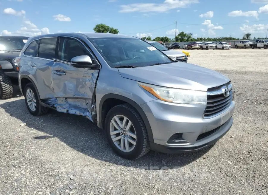 TOYOTA HIGHLANDER 2016 vin 5TDZARFH8GS022969 from auto auction Copart