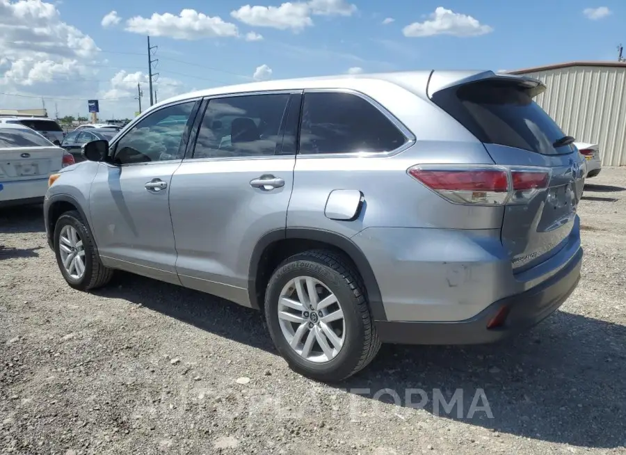 TOYOTA HIGHLANDER 2016 vin 5TDZARFH8GS022969 from auto auction Copart