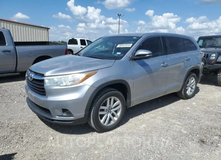 TOYOTA HIGHLANDER 2016 vin 5TDZARFH8GS022969 from auto auction Copart