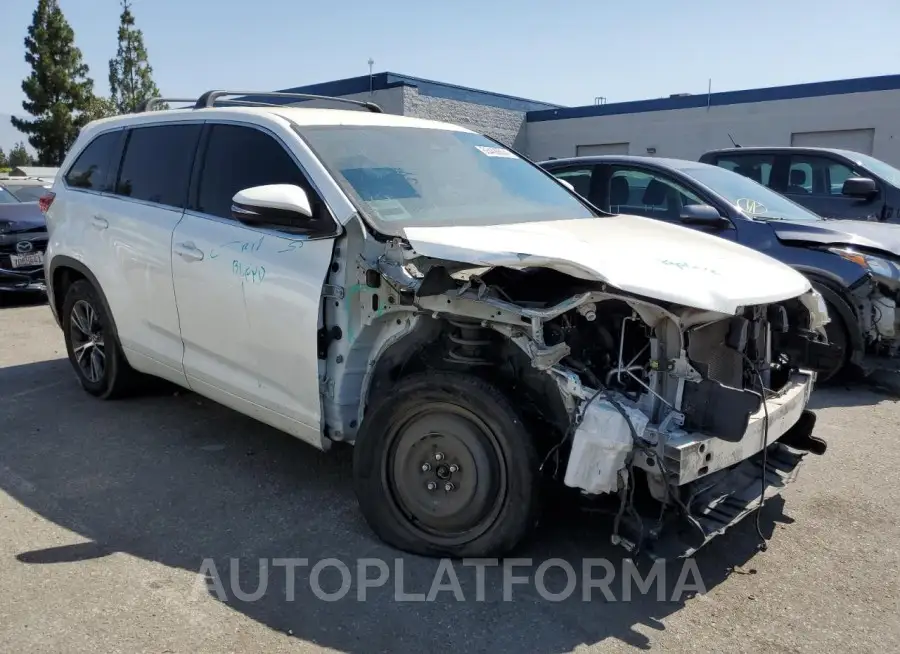 TOYOTA HIGHLANDER 2018 vin 5TDZZRFH8JS248557 from auto auction Copart