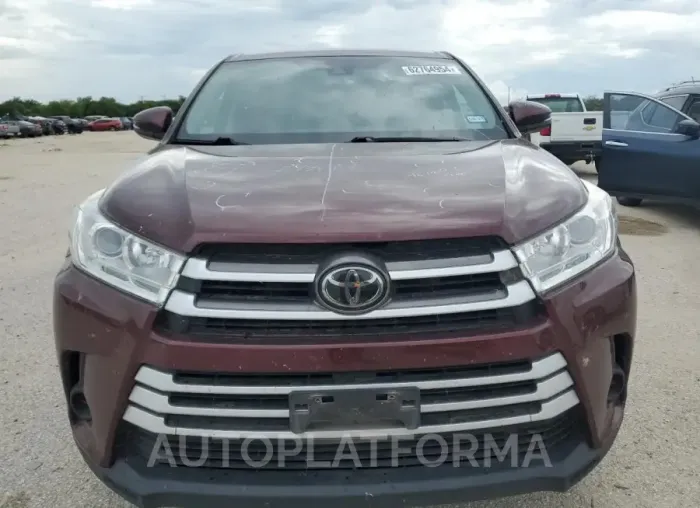 TOYOTA HIGHLANDER 2017 vin 5TDZZRFHXHS221550 from auto auction Copart