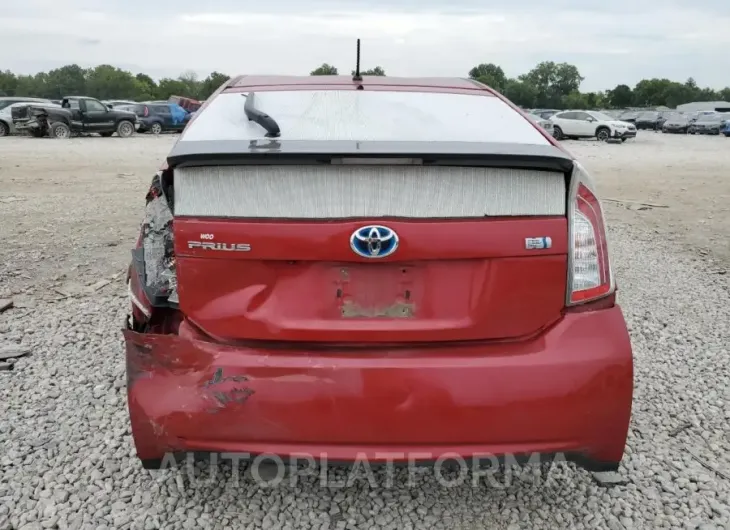 TOYOTA PRIUS 2015 vin JTDKN3DU9F0446228 from auto auction Copart