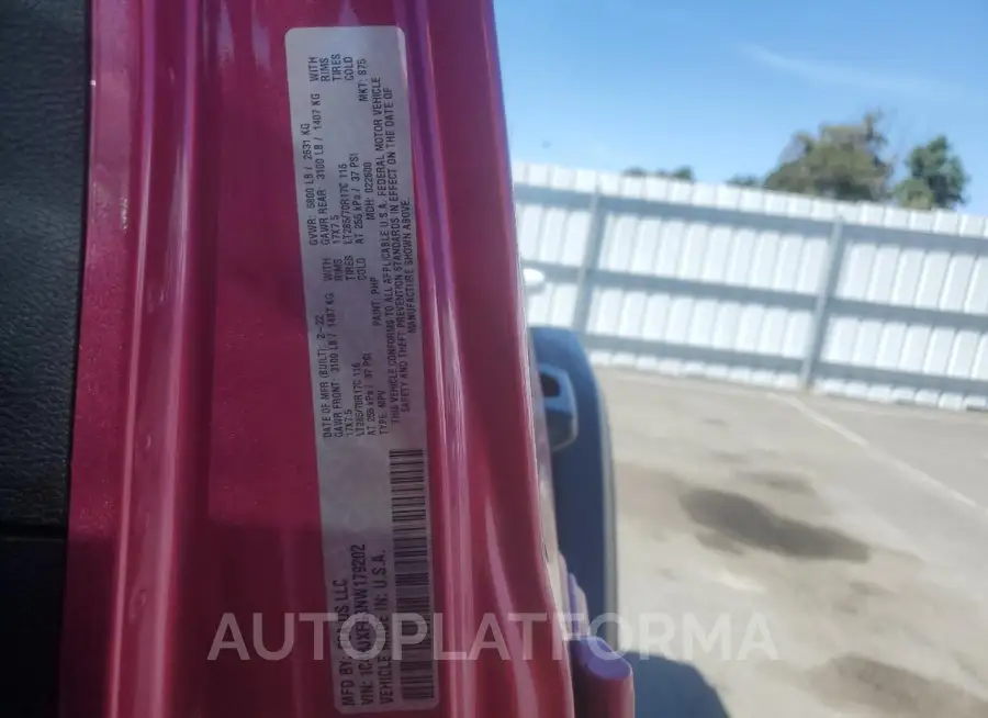 JEEP WRANGLER U 2022 vin 1C4HJXFG3NW179202 from auto auction Copart