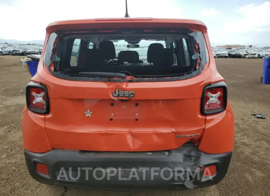 JEEP RENEGADE S 2016 vin ZACCJAAT1GPD43803 from auto auction Copart