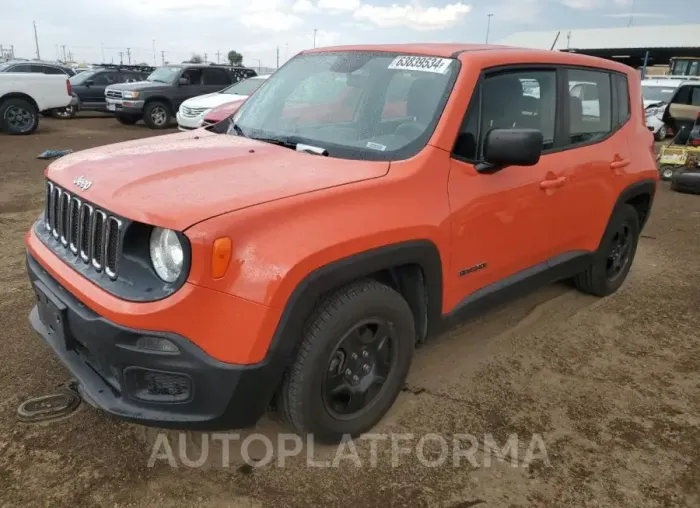 JEEP RENEGADE S 2016 vin ZACCJAAT1GPD43803 from auto auction Copart