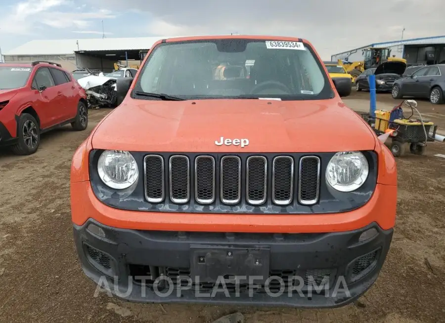 JEEP RENEGADE S 2016 vin ZACCJAAT1GPD43803 from auto auction Copart