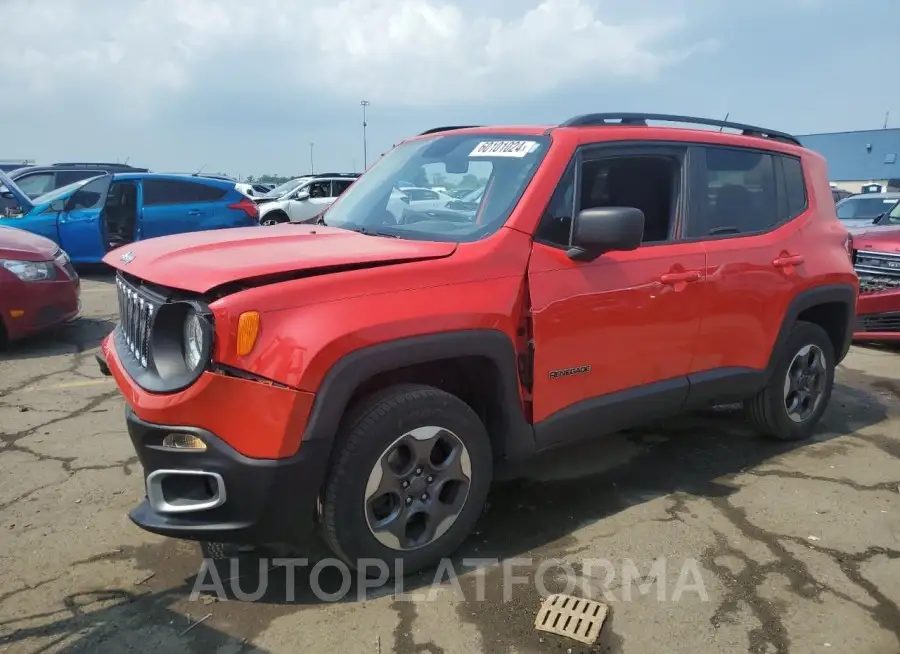 JEEP RENEGADE S 2017 vin ZACCJBAB7HPE56086 from auto auction Copart