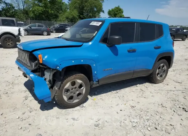 JEEP RENEGADE S 2015 vin ZACCJBAT5FPC13673 from auto auction Copart