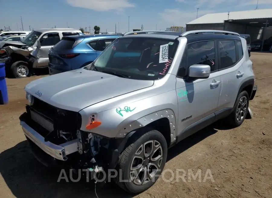 JEEP RENEGADE L 2016 vin ZACCJBDT3GPC66062 from auto auction Copart