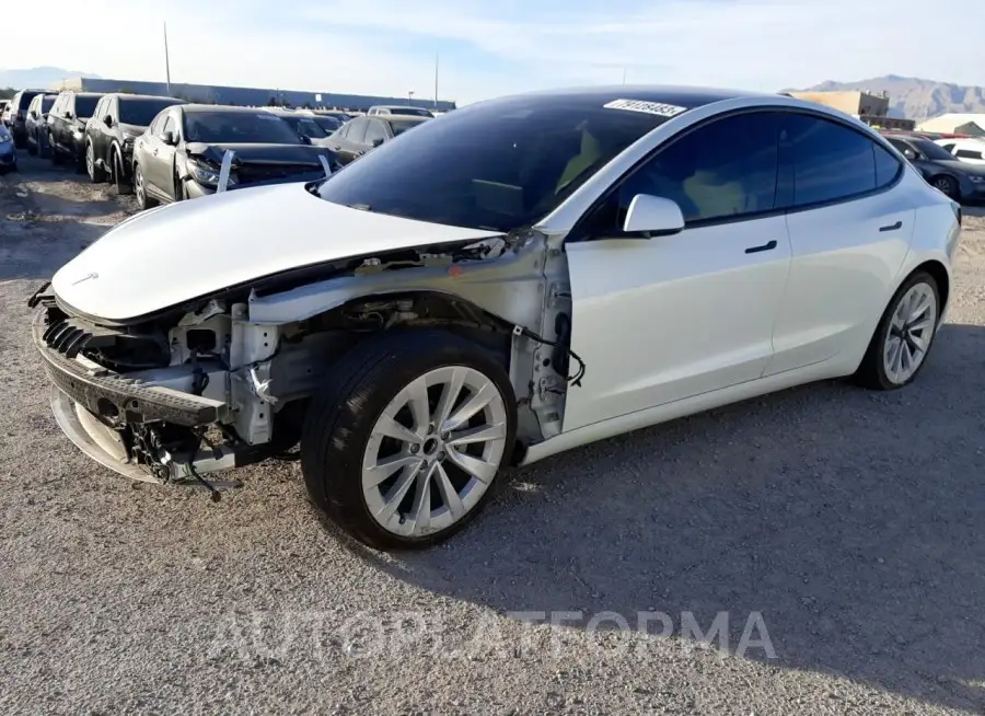 TESLA MODEL 3 2021 vin 5YJ3E1EA7MF032425 from auto auction Copart