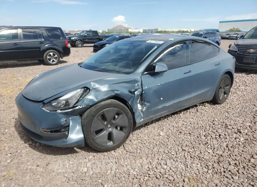 TESLA MODEL 3 2022 vin 5YJ3E1EBXNF366359 from auto auction Copart