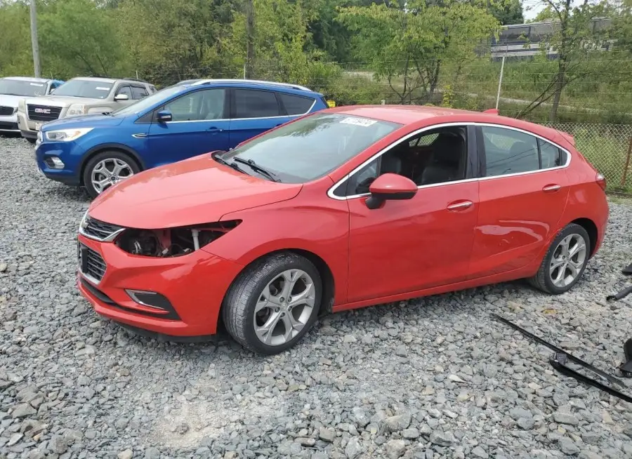 CHEVROLET CRUZE PREM 2018 vin 3G1BF6SM1JS609062 from auto auction Copart