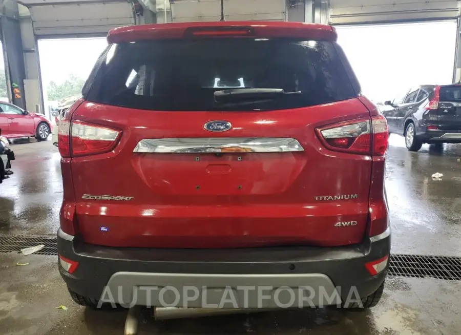 FORD ECOSPORT T 2018 vin MAJ6P1WL4JC172194 from auto auction Copart