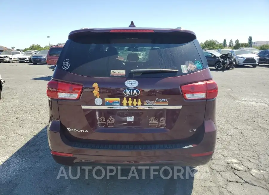 KIA SEDONA LX 2016 vin KNDMB5C10G6200204 from auto auction Copart