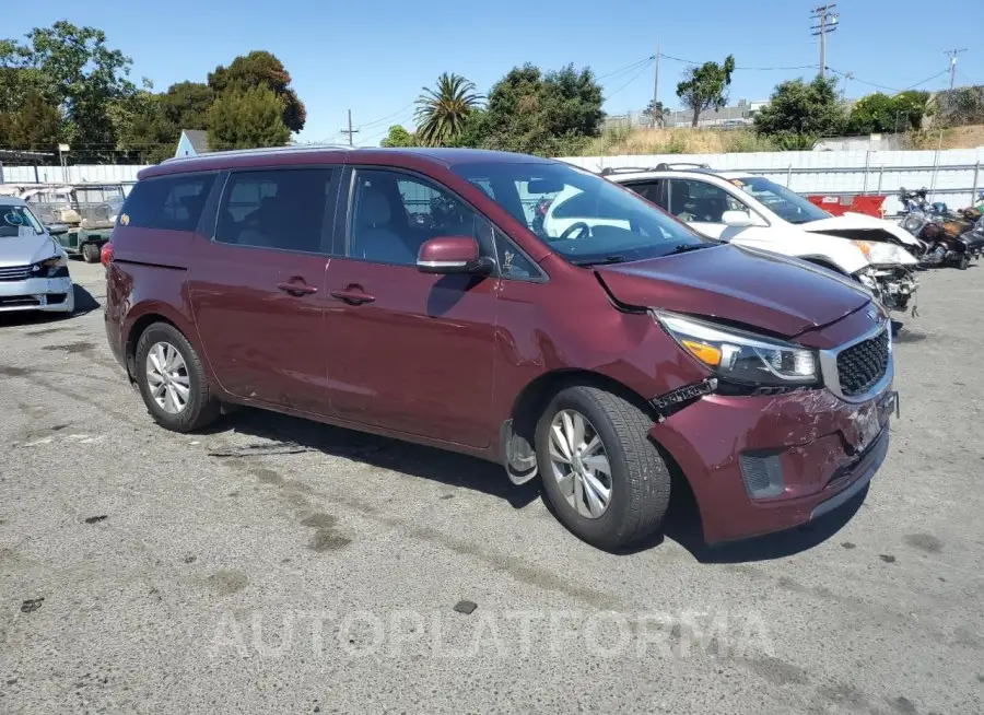 KIA SEDONA LX 2016 vin KNDMB5C10G6200204 from auto auction Copart