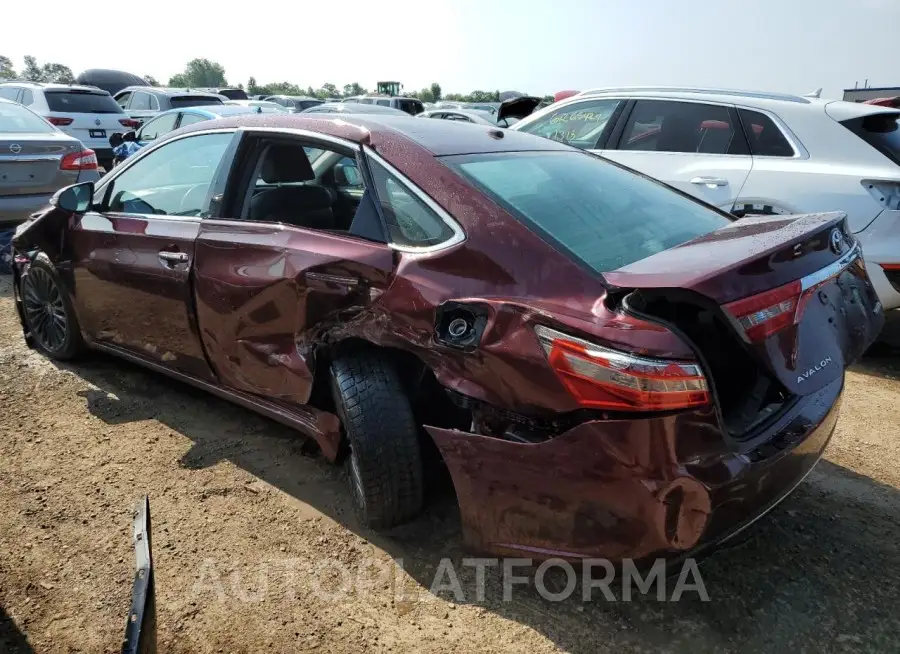 TOYOTA AVALON XLE 2016 vin 4T1BK1EB6GU238291 from auto auction Copart