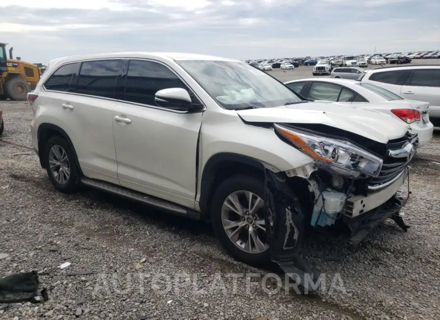 TOYOTA HIGHLANDER 2016 vin 5TDBKRFH4GS231611 from auto auction Copart