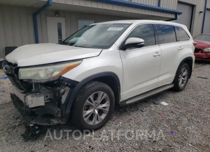 TOYOTA HIGHLANDER 2016 vin 5TDBKRFH4GS231611 from auto auction Copart