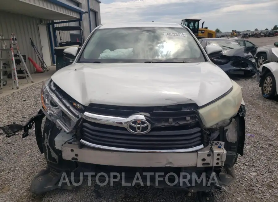 TOYOTA HIGHLANDER 2016 vin 5TDBKRFH4GS231611 from auto auction Copart