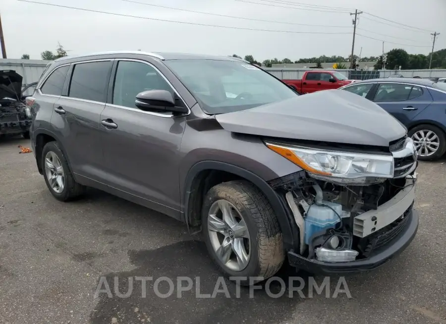 TOYOTA HIGHLANDER 2016 vin 5TDDKRFH0GS327325 from auto auction Copart