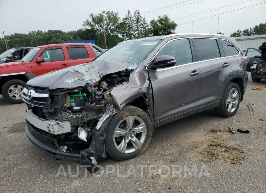 TOYOTA HIGHLANDER 2016 vin 5TDDKRFH0GS327325 from auto auction Copart