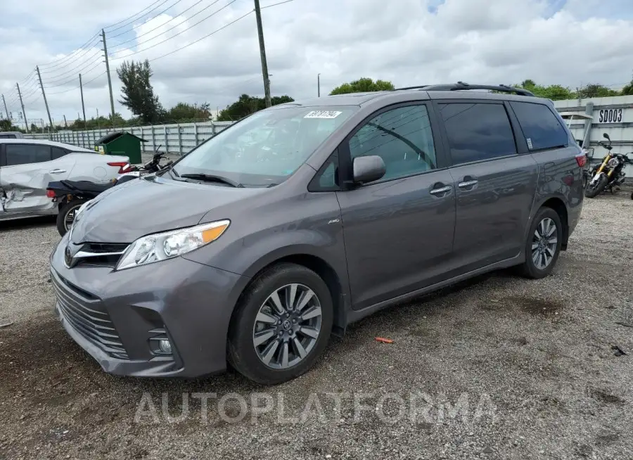 TOYOTA SIENNA XLE 2020 vin 5TDDZ3DC8LS248950 from auto auction Copart