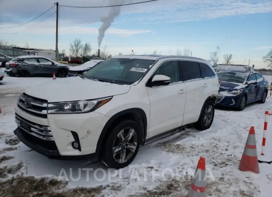 TOYOTA HIGHLANDER 2018 vin 5TDDZRFH9JS807124 from auto auction Copart