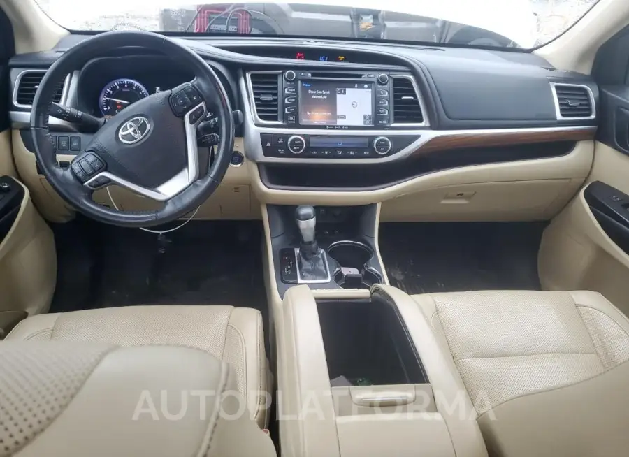 TOYOTA HIGHLANDER 2018 vin 5TDDZRFH9JS807124 from auto auction Copart