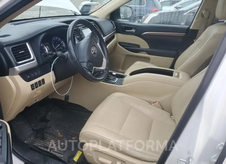 TOYOTA HIGHLANDER 2018 vin 5TDDZRFH9JS807124 from auto auction Copart